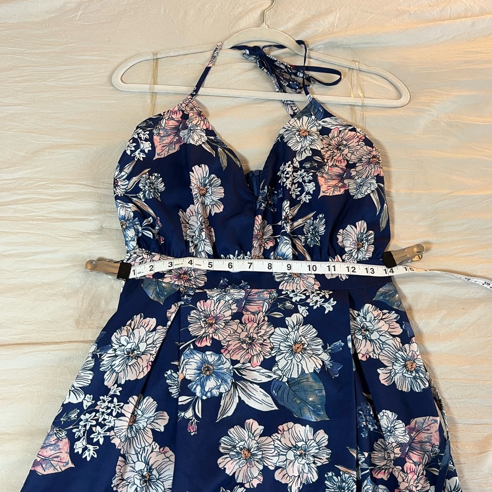 Parisian Works Pink and Blue Maxi Sundress Sleeveless Size 6 Tall US - Picture 7 of 9